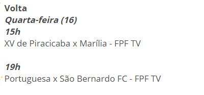 Semifinal Copa Paulista volta