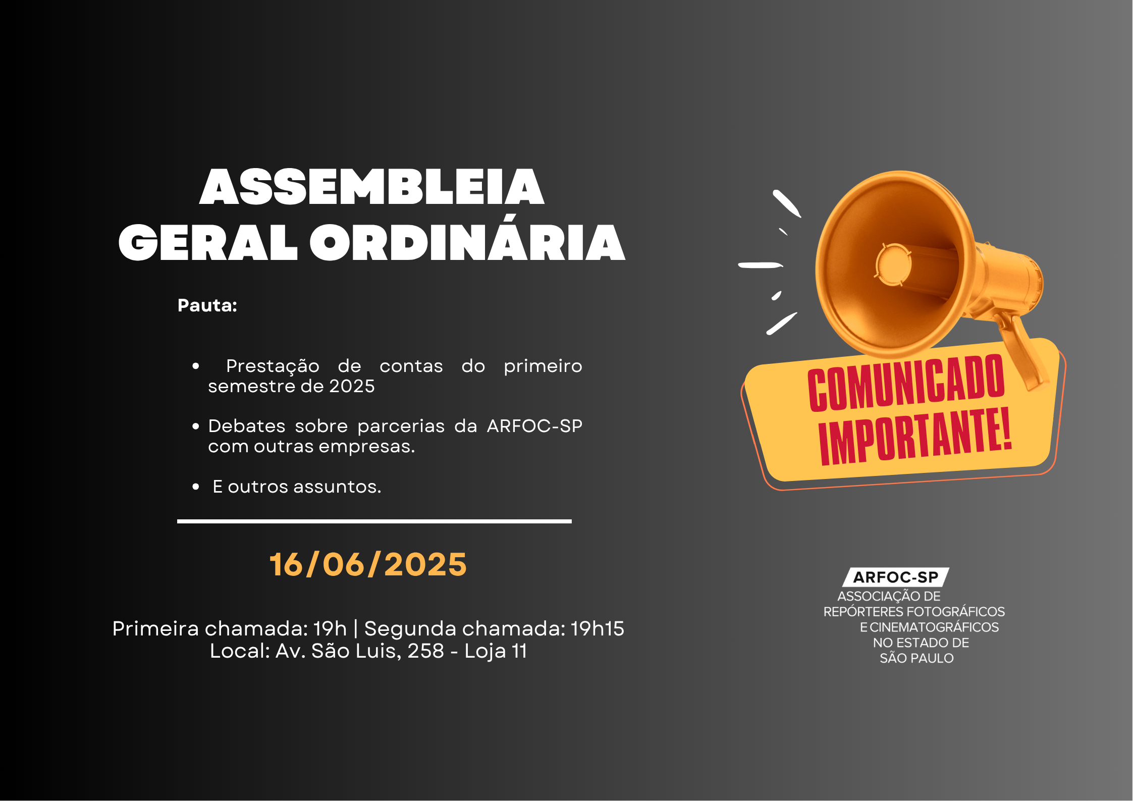 Assembleia Geral Ordinária – 16.06.2025