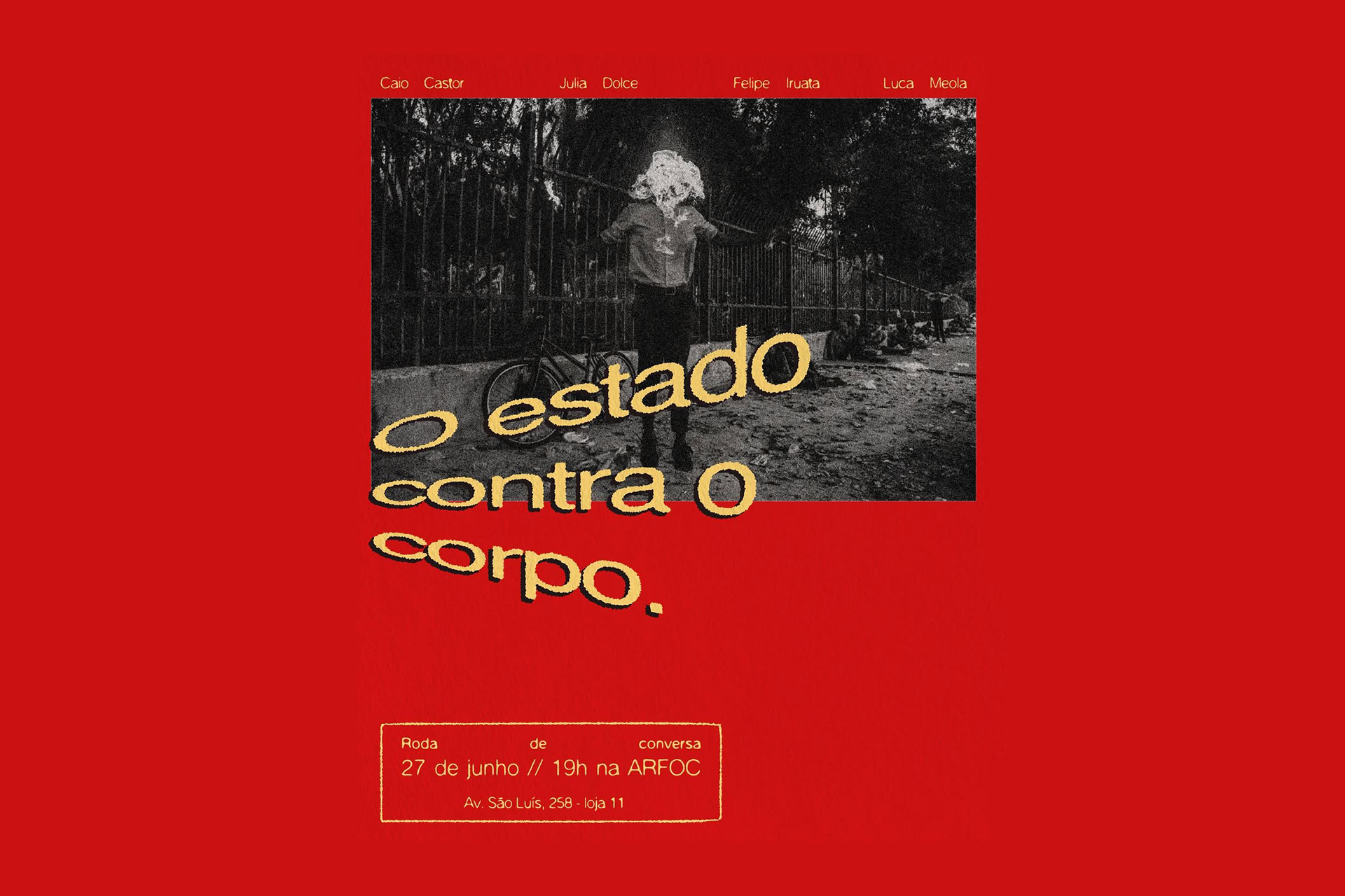 Roda de Conversa – O estado contra o corpo