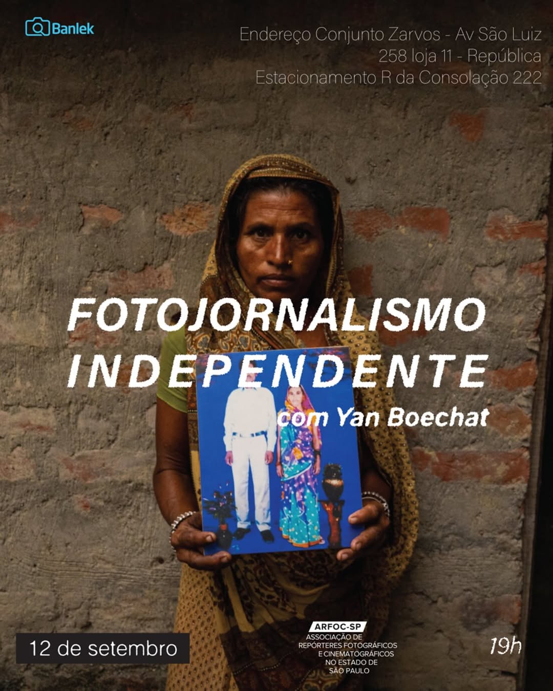 PALESTRA: Fotojornalismo Independente com Yan Boechat nesta sexta-feira, 12/09 às 19h