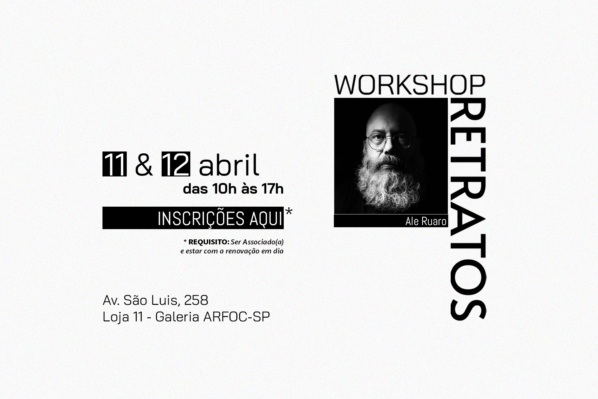 Workshop Retratos com Ale Ruaro