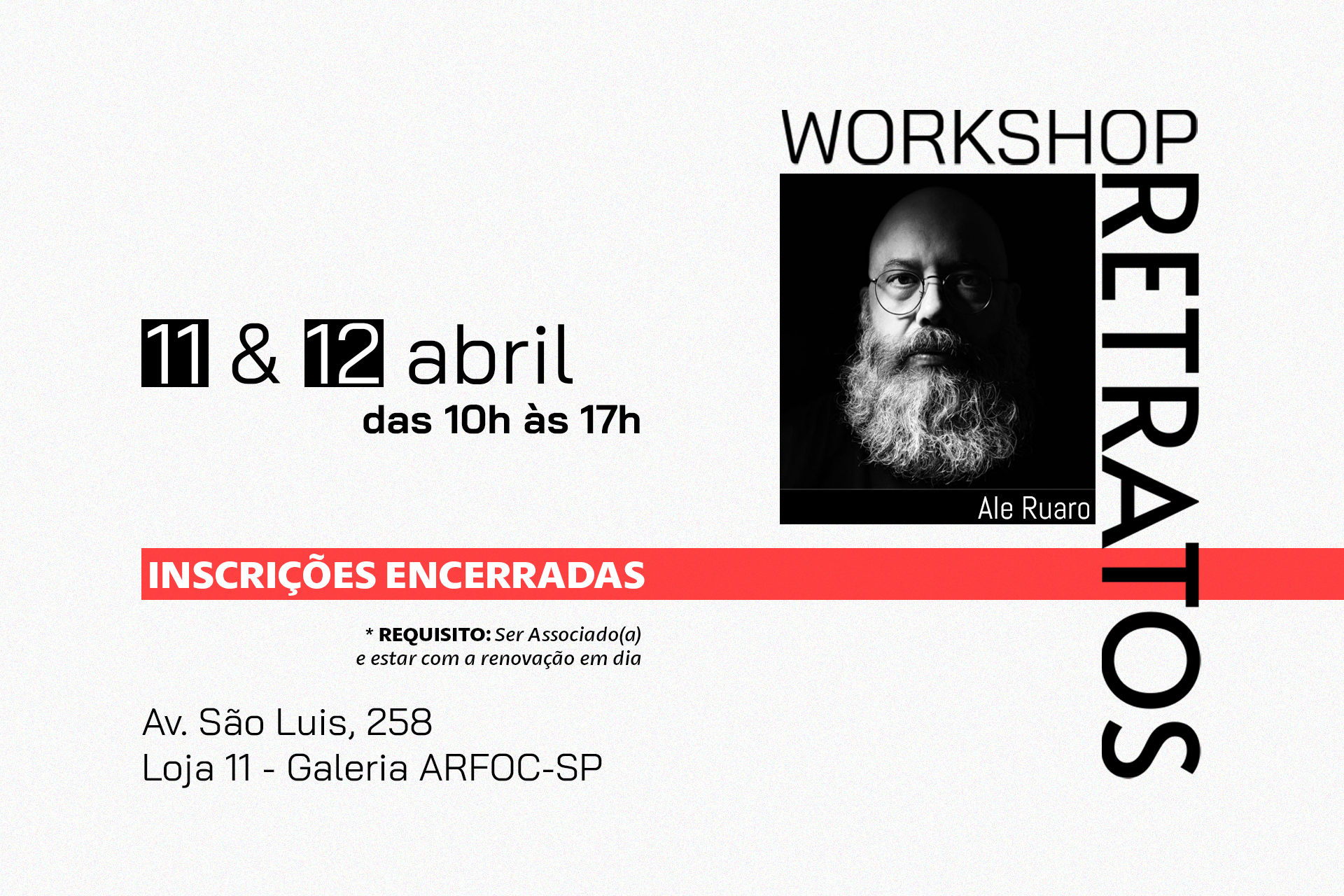Workshop Retratos com Ale Ruaro