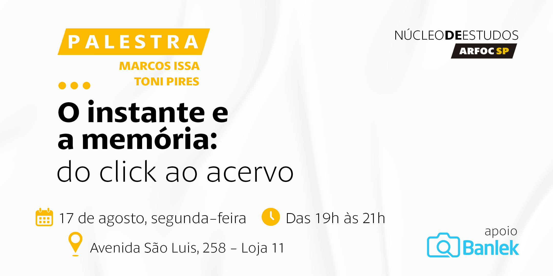 Palestra – O instante e a memória: do click ao acervo