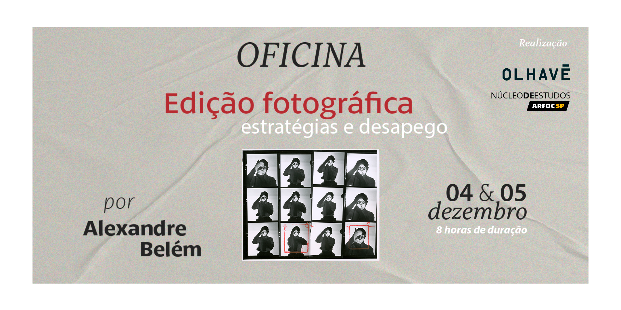 OFICINA EDIÇÃO FOTOGRÁFICA estratégias e desapego – com Alexandre Belém